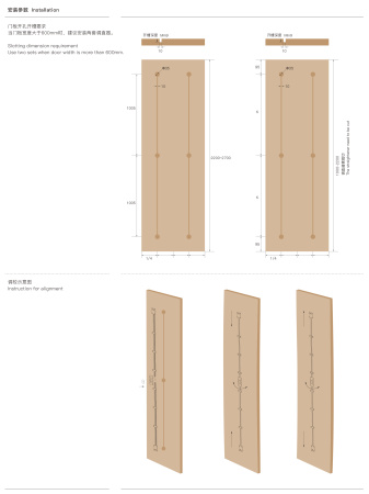 Срытый выпрямитель дверных панелей Т202